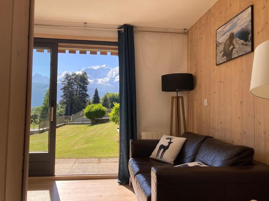 La Marmotte: Vue Mont Blanc, Terrasse, Parking Apartment Combloux Exterior photo