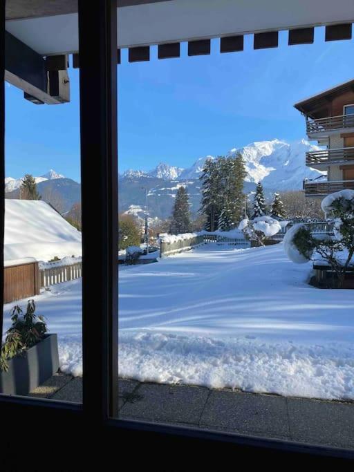 La Marmotte: Vue Mont Blanc, Terrasse, Parking Apartment Combloux Exterior photo