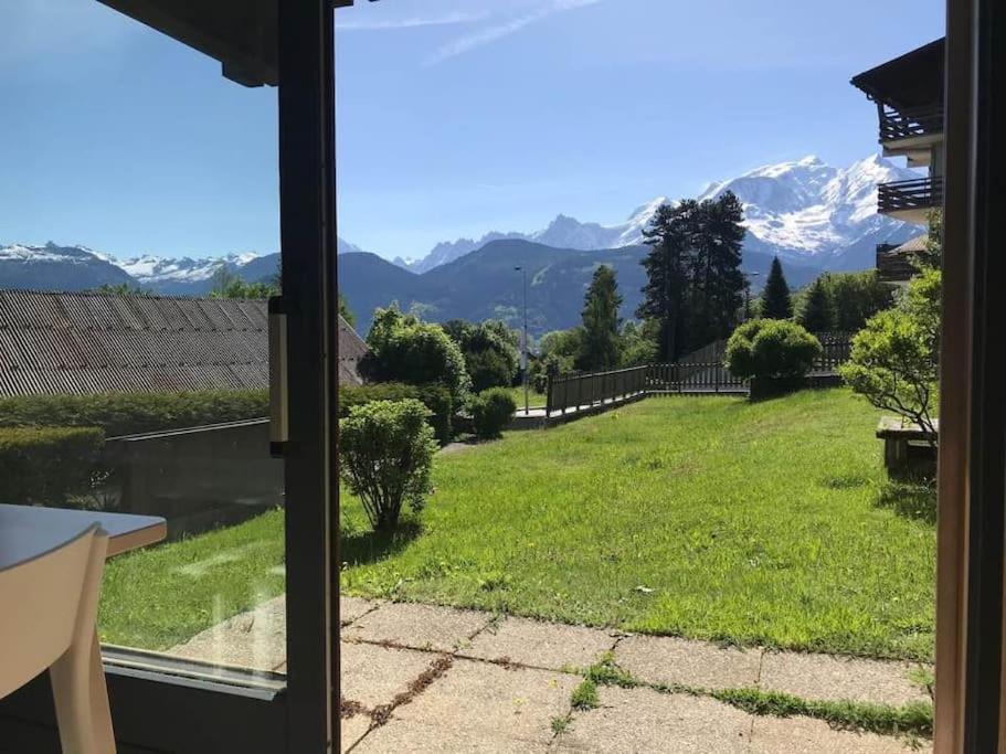 La Marmotte: Vue Mont Blanc, Terrasse, Parking Apartment Combloux Exterior photo