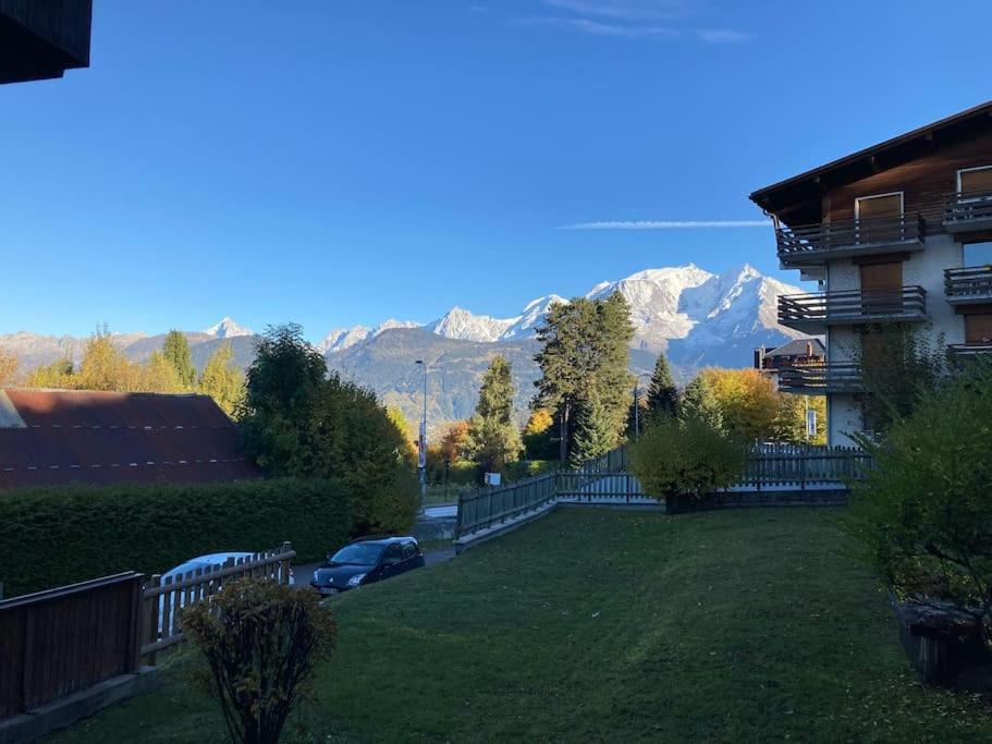 La Marmotte: Vue Mont Blanc, Terrasse, Parking Apartment Combloux Exterior photo