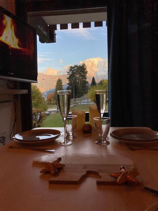 La Marmotte: Vue Mont Blanc, Terrasse, Parking Apartment Combloux Exterior photo