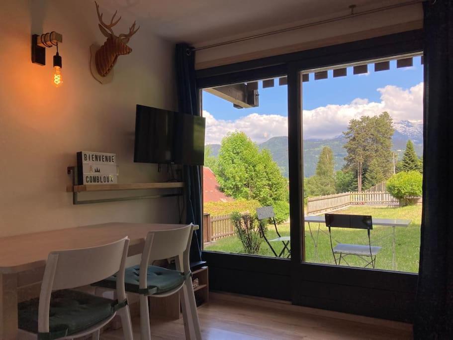 La Marmotte: Vue Mont Blanc, Terrasse, Parking Apartment Combloux Exterior photo