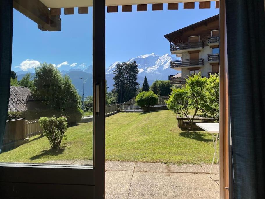 La Marmotte: Vue Mont Blanc, Terrasse, Parking Apartment Combloux Exterior photo