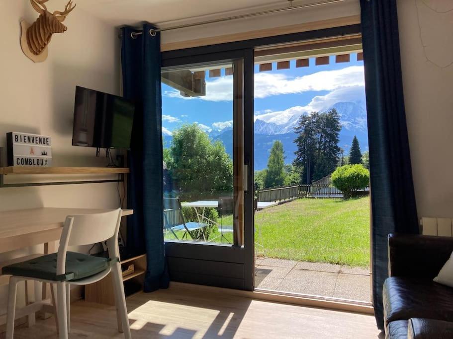 La Marmotte: Vue Mont Blanc, Terrasse, Parking Apartment Combloux Exterior photo